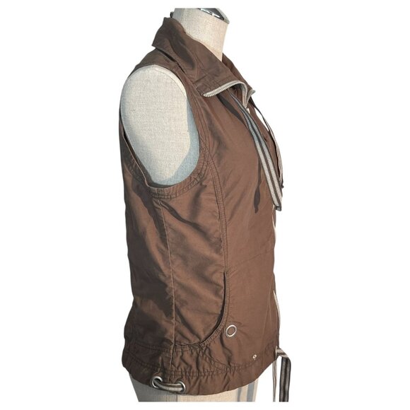 Columbia Vest Womens Omni-Shade Brown Size Small Full Zip Up Drawstrings Hiking - Picture 2 of 9